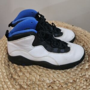 Air Jordan 10 Retro Orlando Sneakers  Shoes Blue White Rare 7 Youth